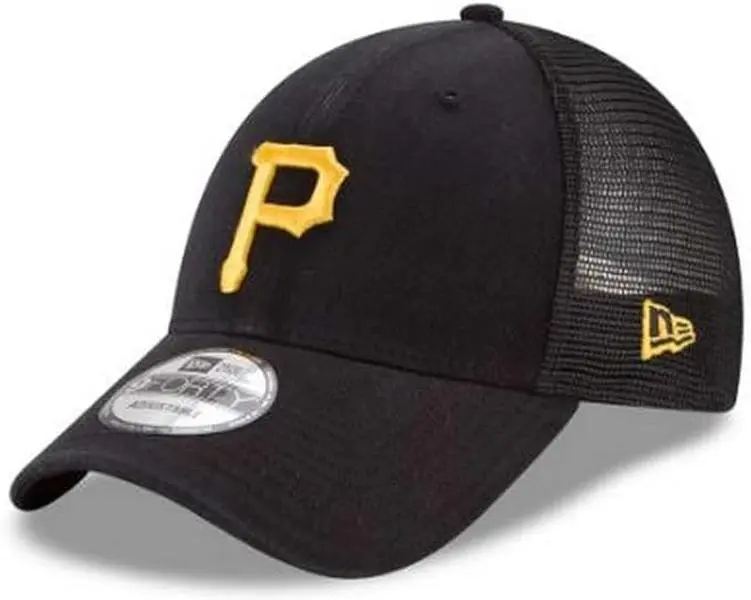New Era 9Forty MLB Pittsburgh Pirates Trucker Baseball Cap  - Adjustable - Black 11591195