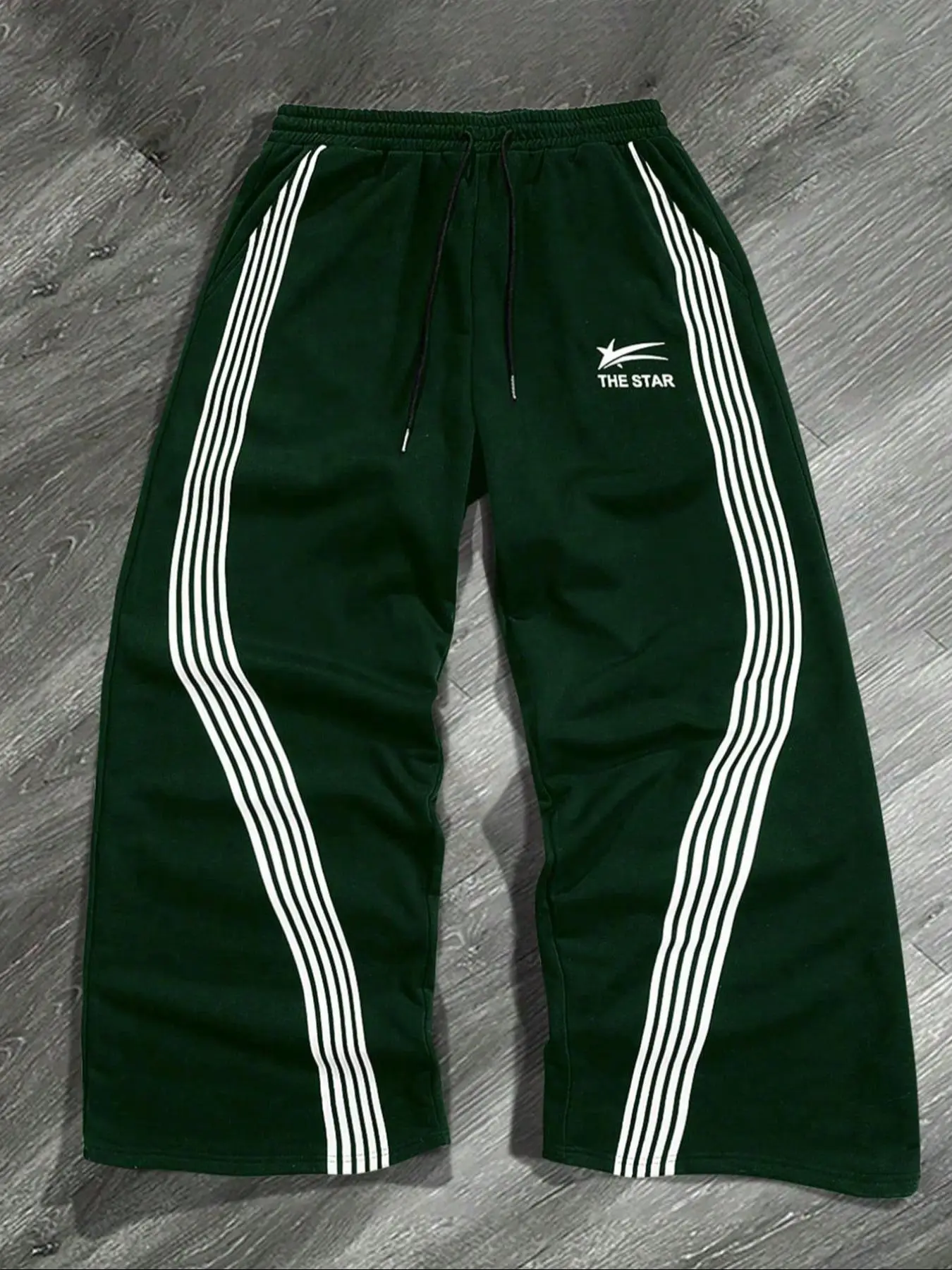 Men's Star Print Drawstring Waist Sweatpants, Casual Comfy Regular Fit Jogger Pants for Daily Wear, Men's Trousers for All Seasons