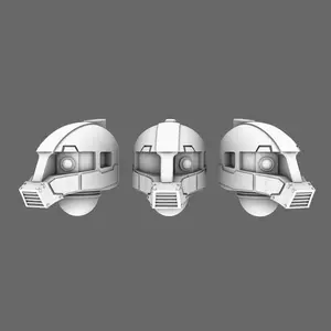 kClan Gunpla V10 Zaku I Helmets