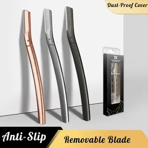 High-End Zinc Alloy Eyebrow Razor for Women , Professional Makeup Artist Tool ,Scratch-Resistant Brow Trimmer