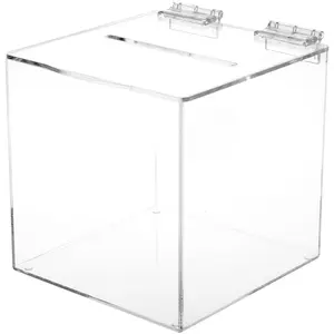 Plymor Clear Acrylic Ballot / Collection / Donation Box