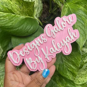 Social Media Watermark - White & Pink
