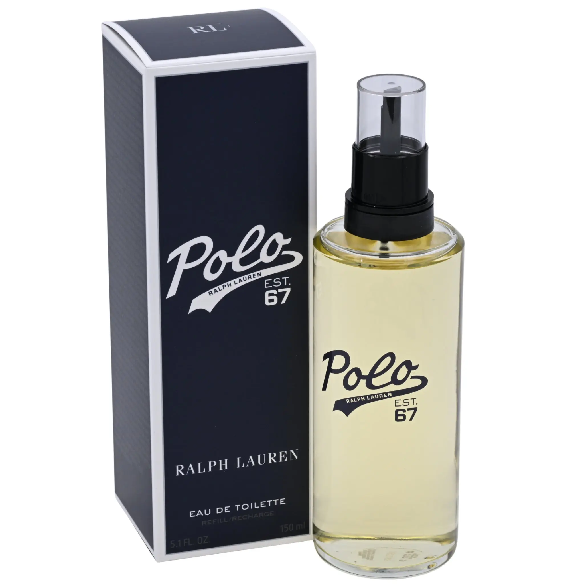 Ralph Lauren Polo Est. 67 Men's Classic Eau de Toilette Refill Bottle, 5.1 oz (150 ml) Daily Wear Spray - Pineapple-Citrus Infused Confident Masculine Fragrance, New in Retail Box, Sporty Freshness, Men's Cologne, Fragrances, Signature Scent
