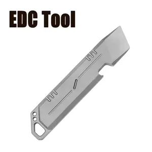 Multifunctional Titanium Alloy Lever Bar, Edc Essential Gear, Bottle Opener, Portable Tool, Durable and Lightweight Design