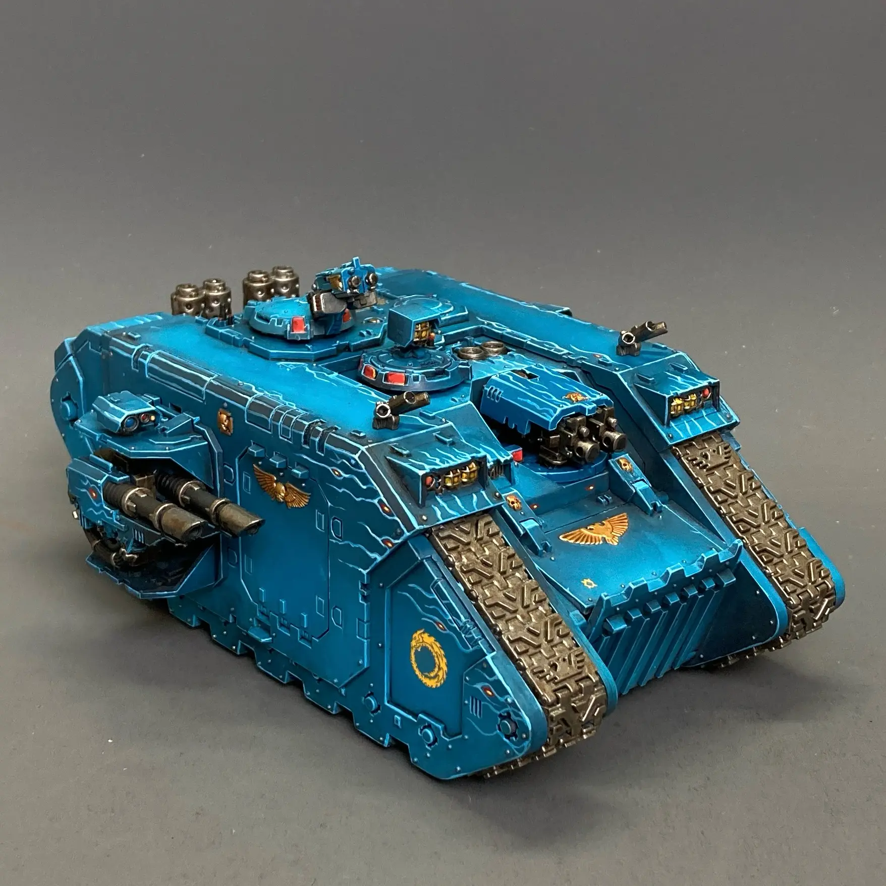 Ultramarines Land Raider tank Space Marines Warhammer 40k Pro Painted Miniatures Commission