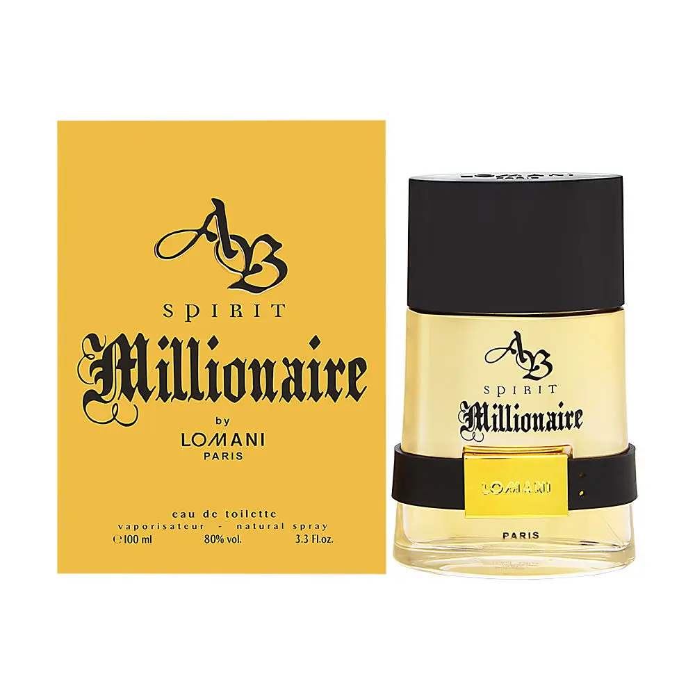 AB Spirit Millionaire by Lomani Men's Cologne, 3.3 oz Eau de Toilette Spray