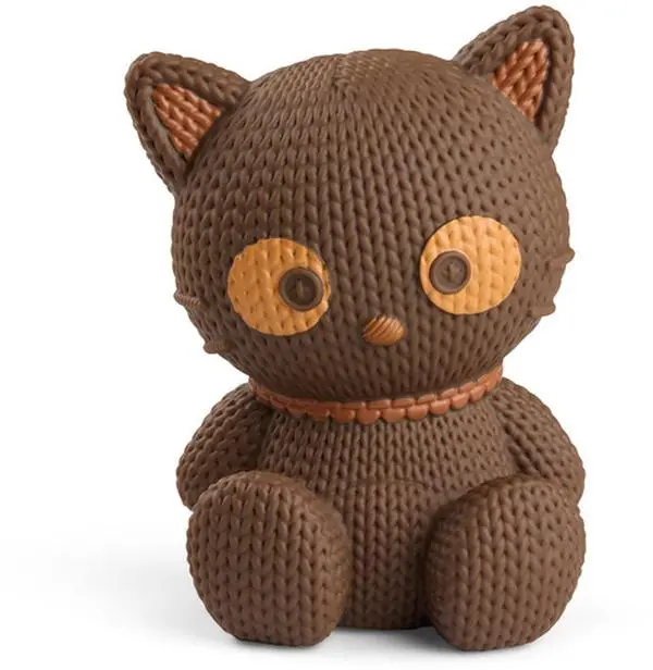 Hello Kitty and Friends - Chococat Chocolate Scented Limited Edition Vinyl Collectible Figurine, TV/Movie Char., Knit Look, Handmade by Robots, Collectibles Gift