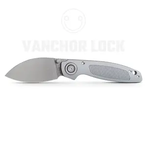 Vosteed Shilin Cutter Pocket Knife for Men Women Gifts, 2.9" Elmax Blade EDC Folding Knife, Patented Vanchor Lock, Aluminum Handle with clip-A2805
