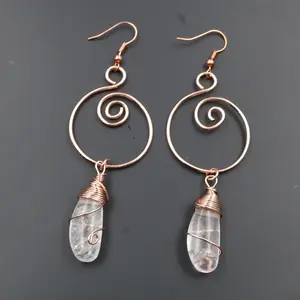 Spiral Alchemy Crystal Earrings