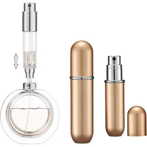 Refillable Perfume Atomizer, Bottom Filling Fragrances Perfume Bottle, Mini Cologne Dispenser, Travel sized, Portable Sprayer for Women Men,
