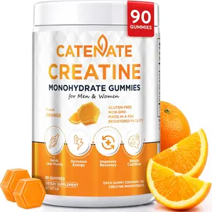Creatine Gummies for Men & Women | 4500mg Creatine Monohydrate | Eurofins Third-Party Tested | Muscle Strength, Endurance & Recovery | No Shaker Needed | Vegan, Non-GMO, Gluten-Free, 90 Count