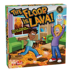 Goliath The Original The Floor is Lava! Game - Interactive Foam Stones & Challenge Cards - Promotes Coordination & Balance - Safe for 2-6 Players Ages 5+