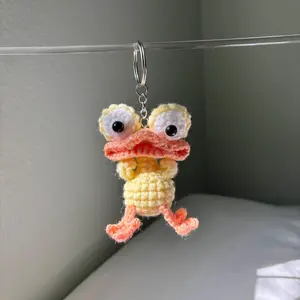Crochet Duck Keychain