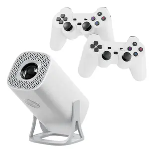 Android 11 Game Projector 64GB TF Card Wireless Game Controller Dual WIFI 1280 * 720P Home Theater Portable Projector