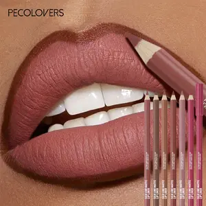 6pcs Matte Set Waterproof Long Lasting Lipliner Sets Lip Outline Nude Lipstick Pencil Lip Liner Pencils