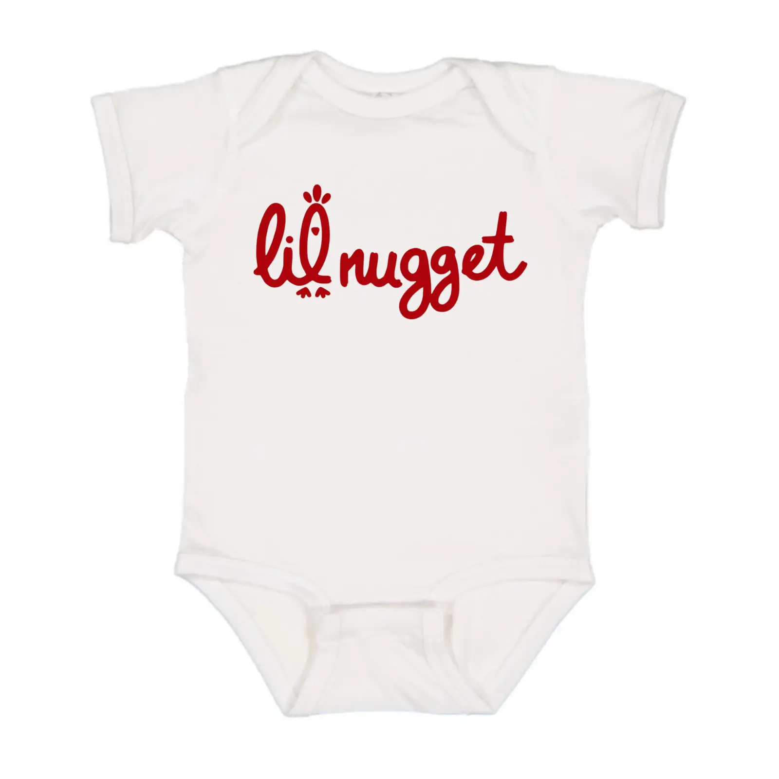 Chick fil a Lil Nugget Baby Onesie, Pregnancy Announcement Gift, Cotton Baby Clothes Girl baby bundles Bodysuit
