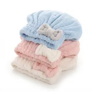 Women's 3PC Shiny Light Microfiber Hair Towel Caps, Super Absorbent, Extra Soft, Fast Drying Plain Turban Wraps, 1 Size Fits All, Nighttime Wet Hair Use,summervibes
