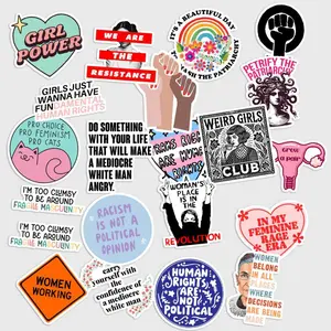 Sticker Pack 20 Feminism Empowerment Vinyl Sticker, Equality Message Waterproof Decal