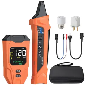 Circuit Breaker Finder - Electrical Circuit Tracer with LCD Display and GFCI Outlet Tester, NCV  Detector & Flashlight, -in- Electrical Tracer Kit for 90-135V AC ( Standard)