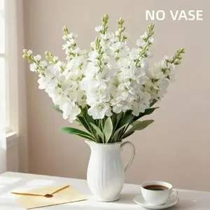 4/10 pcs Realistic Hyacinth & Delphinium Bouquets Set, Perfect for Indoor Rooms, Balconies, Living Rooms, Outdoor Weddings, Photography, Parties