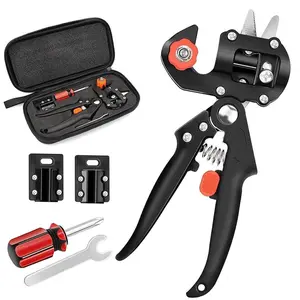 Grafting Tool Kit, Garden Pruner Tools with Replacement Blades, Plant Branch Vine Fruit Tree Cutting Tool Kits Scissors, Perfect for Fruit Trees Grafting (tool 1)