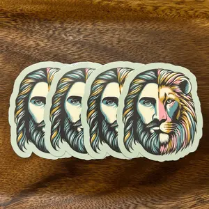 The Lion of Judah, king of kings Sticker