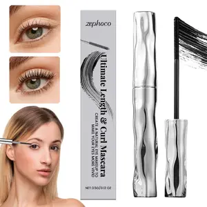 Eyelash Primer,Tubular Eyelash Primer,WaterproofLong Curling Mascara,Natural And Non-Smudged,Threaded Long-Lasting Curling Mascara