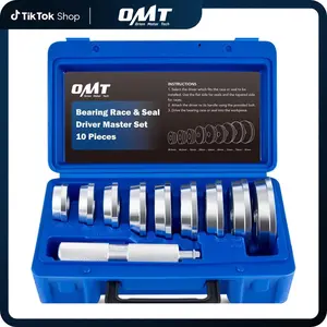 Orion Motor Tech Bearing Press Kit, 10pc Bearing Race and Seal Driver Set with Seal Driver and 9 Bearing Adapters, Seal Installer Bearing Driver Kit for Bearing Installation, 39.5-81mm Racing Parts Replacement, Car Repair Tool Kit