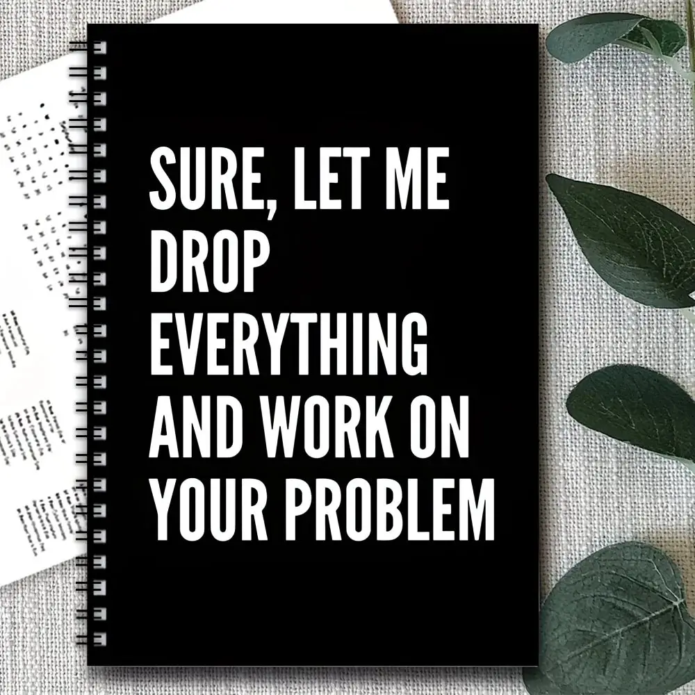 Funny Spiral Notebook Diary, Spiral Notebook Journal, Office School Supplies, Office Stationery Supplies, Perfect Gift for Friends Colleagues, Scrapbook Tools Handmade Crafts, Writing Notebook, Journals For Writing, Spiral Bound Notebook, Funny Notebooks