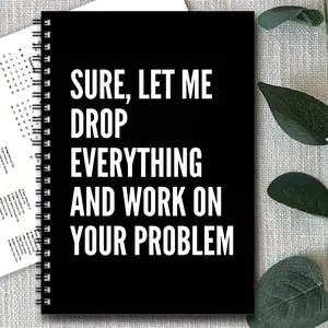 Funny Spiral Notebook Diary, Spiral Notebook Journal, Office School Supplies, Office Stationery Supplies, Perfect Gift for Friends Colleagues, Scrapbook Tools Handmade Crafts