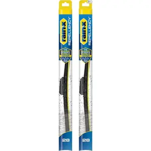Rain-X 810366 Repellency Water Repellent Wiper Blades, 28" Windshield Wipers (Pack of 2), All Weather Streak-Free for Enhanced Visibility w/Water Repellency Formula [Amazon Exclusive]