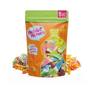 Nik-L-Nips Vintage Wax Bottle Candy Drinks – Old School Halloween Candy, 80s & 90s Nostalgic Treats, Party Favor Bag, Sweet and Sour Mix, Mini Drinks, 8 Oz Pack