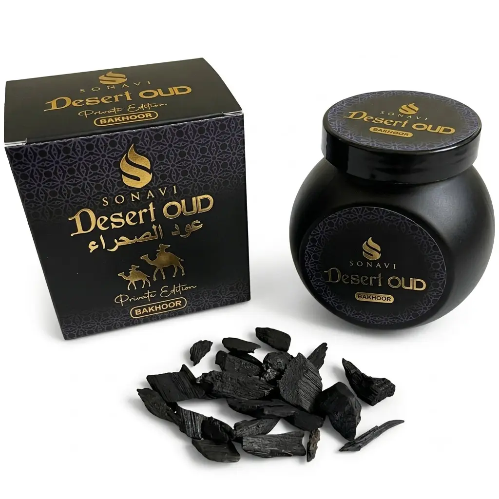 Desert Oud Bakhoor Incense Chips — Sonavi 40g Arid Clarifying Blend
