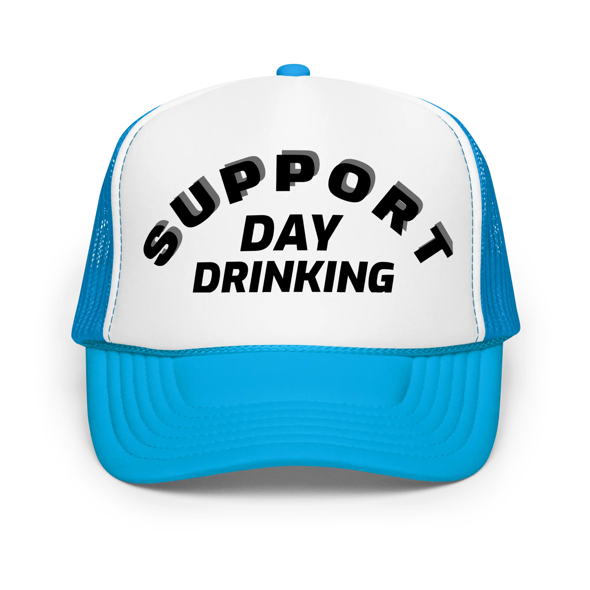 Support Day Drinking Trucker Cap, Boyfriend Hat, Adjustable Trucker Cap, Personalized Cap