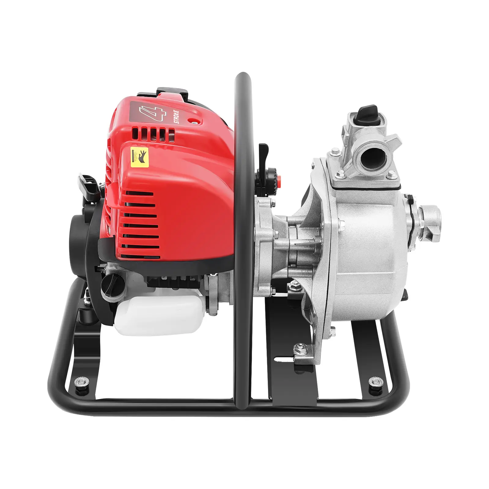 Portable 4-Stroke Gasoline Powered Water Pump (1.2KW, 38cc) - 35.66gal/min Flow, 98.43ft Head, Low Fuel Consumption, Recoil Start, Includes 1*Funnel, 1*Filter Mesh, 1*English Manual, 1*Screwdriver for Garden Irrigation & Drainage