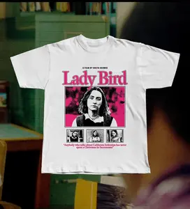 Lady Bird Movie T-Shirt, Greta Gerwig A24 Film, Saoirse Ronan Sacramento Tee