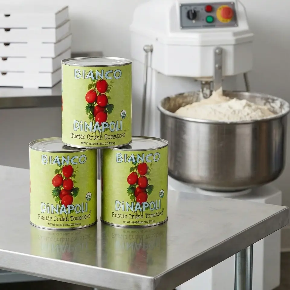 Bianco DiNapoli | Organic Rustic Crushed Tomatoes (Food Service Size) | 103oz (Case of 6)