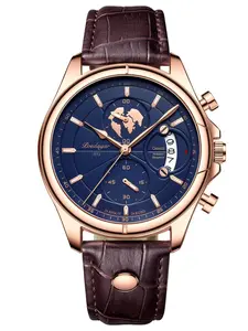 Swiss Brand Waterproof Multifunctional Analog Watch for Men, Trendy Sports Wristwatch, Perfect Gift for Parties, Fashionable Student Watches