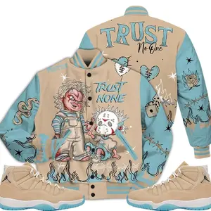 11 H-Town Varsity Jacket, Retro H Town 11s Outfits Shirt, Scary Trust No One Unisex T-Shirts To Match Sneakers, Streetwear Style Urban