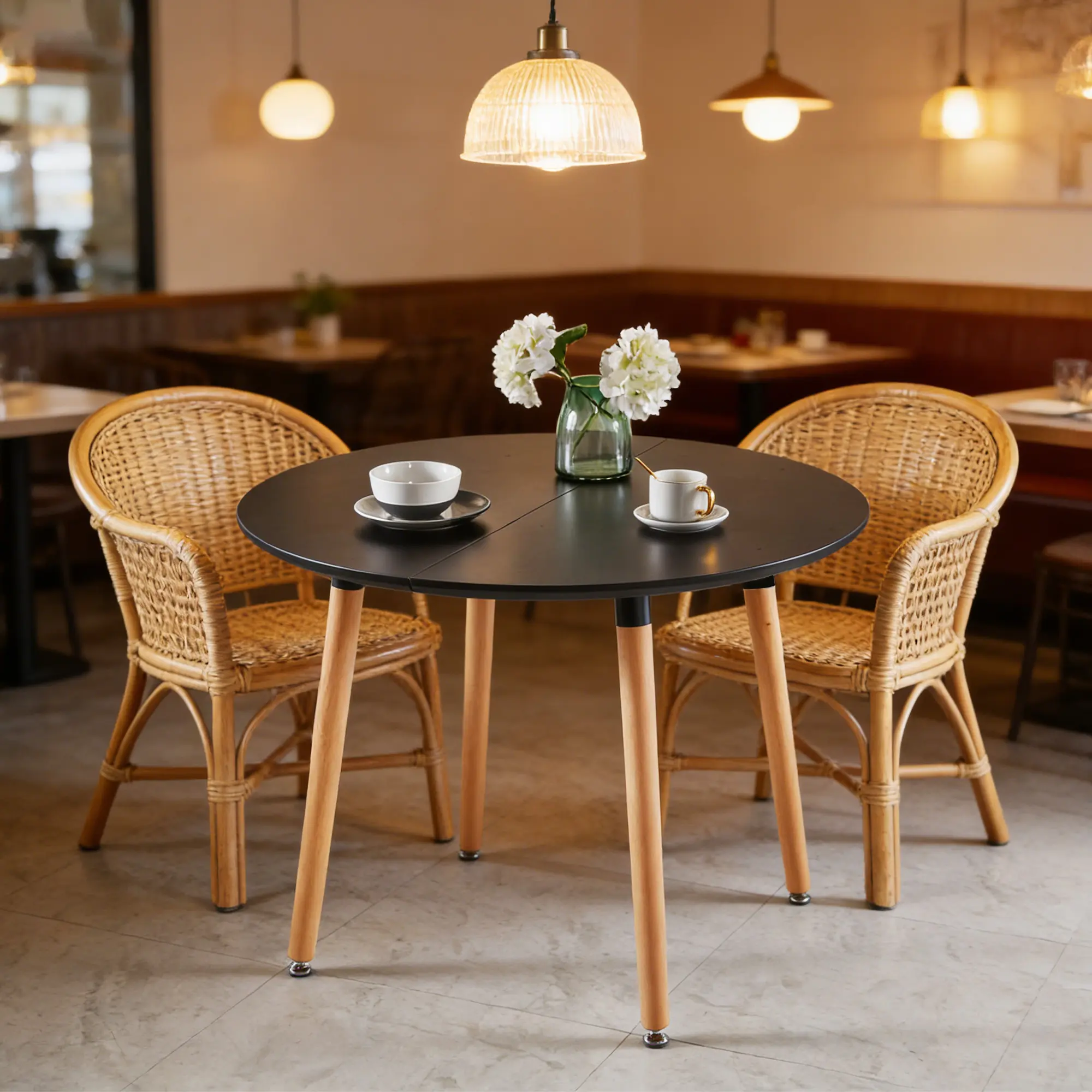 Extensible table,DINING TABLE,OFFICE TABLE,COFFEE TABLE,wood leg,MDF top,100/140/180x100x75cm,black color