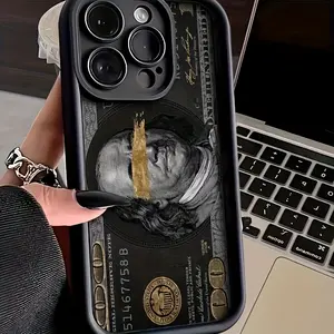 Money Trendy Luxury Pattern Case for iPhone 17 16 15 14 Pro Max 13 12 11 XR XS E Plus Shockproof Full Camera Protection Durable slim Silicone Cover