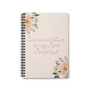 Documentation is my love language Notebook, Funny Gag Gift, Ruled Line Journal for Coworker, Snarky Notepad Funny Gift Family friends