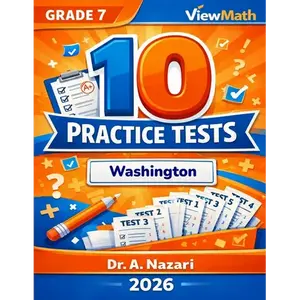 10 Washington SBA Grade 7 Math Practice Tests: The Ultimate Test Prep Collection with Answer Explanations - Paperback
