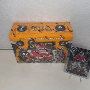 2025 Panini select MEGA BOX- 10 Black/Green prizm shocks. Hunting #/d cards, autos + case hit Zebras!