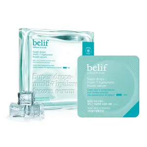belif Cooling Multi-7 Hyaluronic Frozen Serum - Hydrating, Soothing, Depuffing Serum with Peptides & Caffeine, Enhances Skin Elasticity, Korean Skincare, 5mlx9EA