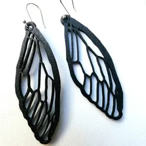 Cicada Wing Earring - Elegant Insect Jewelry