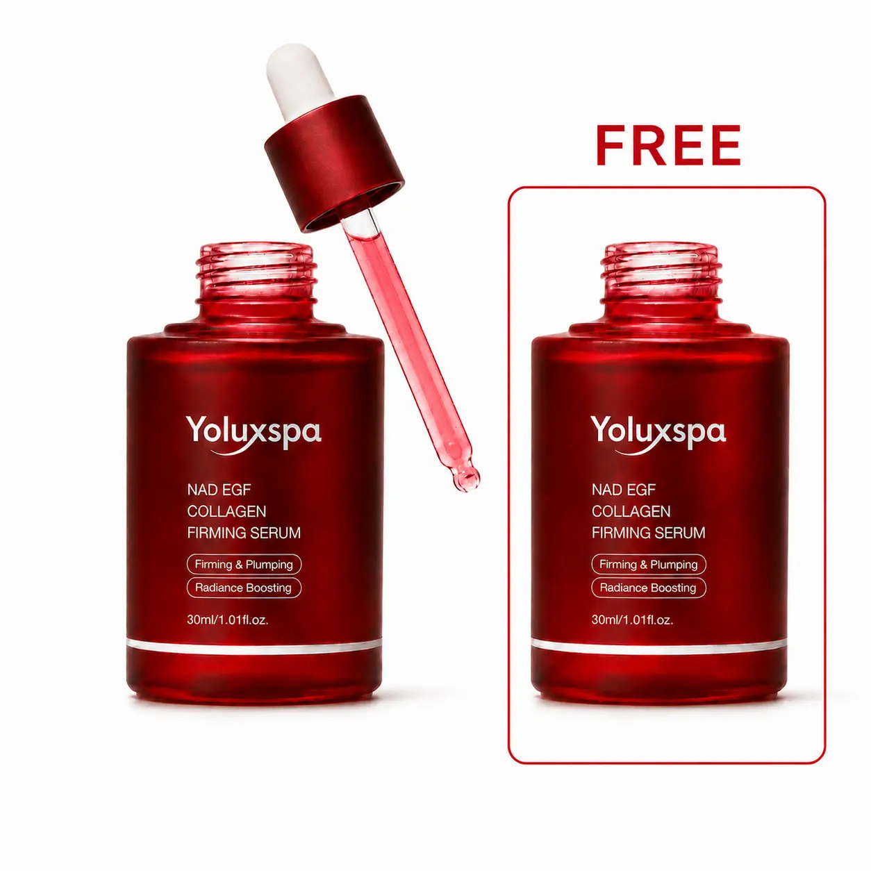 [Buy 1 Get 1 Free] NAD+ EGF Firming Serum with Collagen Extract, Anti-Aging, Plumping and Radiance Boosting, Cares for Fine Lines, Skin Elasticity and Firmness