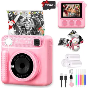 Camera for  Instant Print,Portable Camera with 32G Card & 1080p Video,Print Paper,Instant Print Camera with Color Pens for DIY,Over 3 Years Old for   for Teen