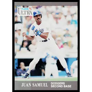 Juan Samuel 1991 Ultra #168 Los Angeles Dodgers