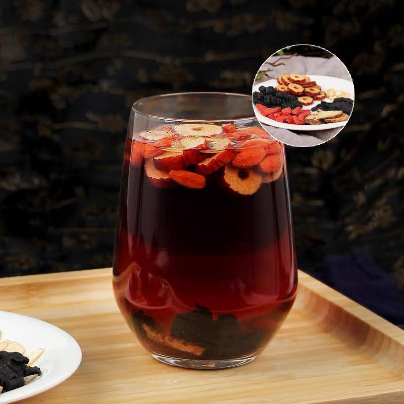 Eight Treasures Tea 120 Bags suit Turmeric Kidney Tea Formula Organic Ginseng Six Treasures Tea for Men & Women Traditional Herbal Blend for Kidney Cleanse Natural Energy Boost Holistic Wellness Beverage